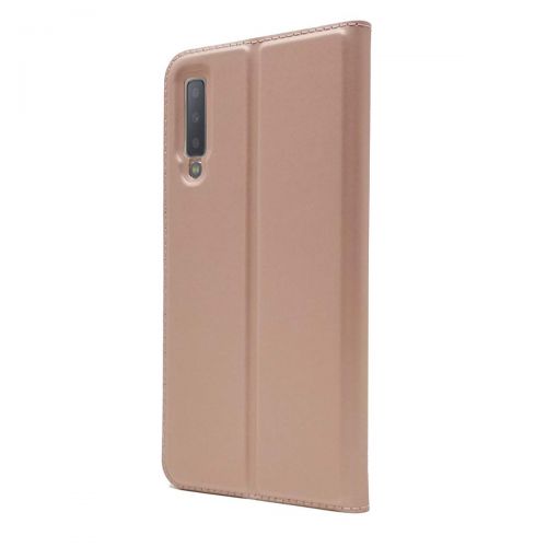  Finemoco Handyhuelle fuer Samsung Galaxy A7 2018 Huelle Premium PU Leder Handy Folie Case Slim Brieftasche Schutzhuelle Flip Cover Silikon TPU Bumper Handytasche Magnetic Closure Walle