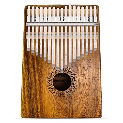  [아마존베스트]Finether Kalimba 17 Key Mbira Finger Piano Thumb Piano Koa Wood Body with Tuning Tool and Carry Bag