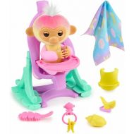 2023 Interactive Baby Monkey Nursery Playset - Jas with 2-in-1 Cradle and High Chair, and 6 Accessories (Ages 5+)