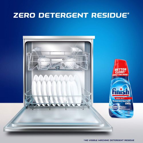  Finish Max in 1 Dishwasher Detergent Concentrated Gel, 26 oz, 32 Washes, Fresh & Clean Scent (Pack of 6)