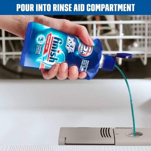  Finish Jet-Dry Rinse Aid, 23oz, Dishwasher Rinse Agent & Drying Agent (4-Pack)