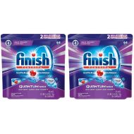 Finish Quantum Max kTqrK Fresh, Automatic Dishwasher Detergent Tablets, Fresh Scent, 64 Count (2 Pack)
