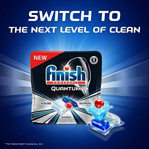  Finish Quantum 82ct, Dishwasher Detergent Tablets, Ultimate Clean & Shine (Pack of 3)