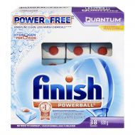 Finish Quantum Dishwasher Detergent, Power and Free, 38 Count