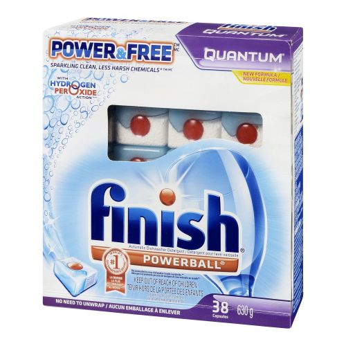  Finish Quantum Dishwasher Detergent, Power and Free, 38 Count