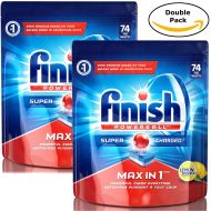 Finish Max In 1 Powerball, 148 Tabs, Dishwasher Detergent Tablets, Lemon Sparkle