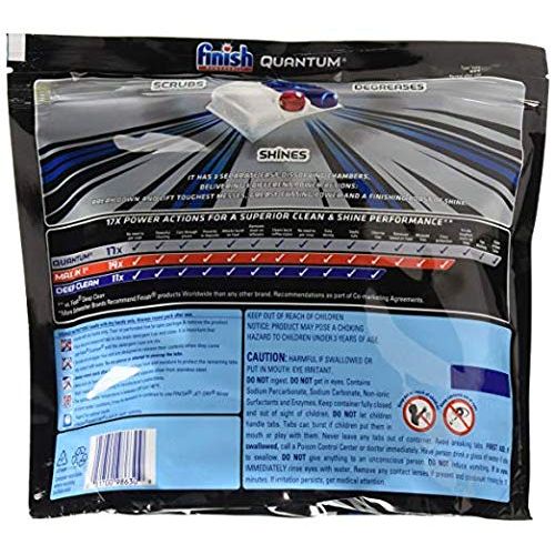  Finish Quantum Dishwasher Detergent Tabs, Ultimate Clean & Shine, 82 Count (3 Pack)