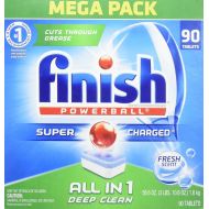 Finish All in 1 Powerball, Super Charged Automatic Dishwasher Detergent, Fresh Scent 2 x 90ct Packs (180 Tablets)