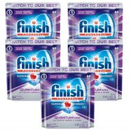 Finish Quantum Max Powerball, 64ct, Dishwasher Detergent Tablets, Ultimate Clean & Shine (5-Pack)
