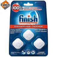 Finish In-Wash Dishwasher Cleaner: Clean Hidden Grease & Grime, 3ct - 3 Pack