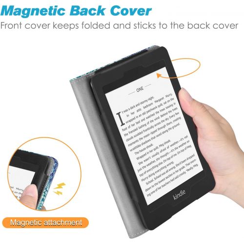  [아마존베스트]Fintie Stand Case for Kindle Paperwhite (Fits All-New 10th Generation 2018 / All Paperwhite Generations) - Premium PU Leather Protective Sleeve Cover with Card Slot and Hand Strap,