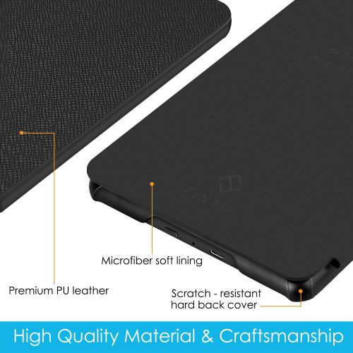  [아마존베스트]Fintie Slimshell Case for All-new Kindle (10th Generation, 2019 Release) - Lightweight Premium PU Leather Protective Cover with Auto Sleep/Wake (NOT Fit Kindle Paperwhite or Kindle