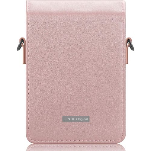  Fintie Protective Case for Fujifilm Instax Share SP-2 Smart Phone Printer - Premium Vegan Leather Bag Cover with Removable Shoulder Strap, Rose Gold