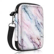 Fintie Protective Case for Fujifilm Instax Mini Link Printer - Shockproof Hard Shell Carrying Case, Compatible with HP Sprocket Plus/Select Photo Printer, Marble Pink