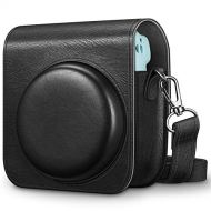 Fintie Protective Case for Fujifilm Instax Mini 11 Instant Camera - Premium Vegan Leather Bag Cover with Removable Adjustable Strap, Black