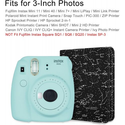  Fintie Mini Photo Album for 3-Inch Film - 104 Pockets Album for Fujifilm Instax Mini 11/Mini 40/Mini Link Printer/Mini LiPlay, Canon Ivy CLIQ, Polaroid, Kodak Instant Print Camera,