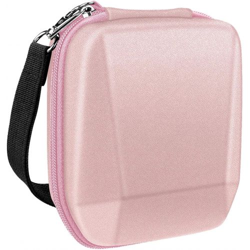  Fintie Protective Case for Fujifilm Instax SP-3 Mobile Printer - Shockproof Hard Shell Carrying Case with Inner Pocket/Removable Strap, Rose Gold