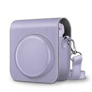 Fintie Protective Case for Fujifilm Instax Mini 11 Instant Camera - Premium Vegan Leather Bag Cover with Removable Adjustable Strap, Lilac Purple