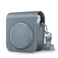 Fintie Protective Case for Fujifilm Instax Mini 11 Instant Camera - Premium Vegan Leather Bag Cover with Removable Adjustable Strap, Cloudy Blue