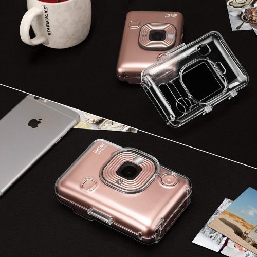  Fintie Protective Clear Case for Fujifilm Instax Mini Liplay Hybrid Instant Film Camera- Crystal Hard Cover with Precise Cutout