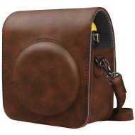 Fintie Protective Case for Fujifilm Instax Mini 70 - Premium Vegan Leather Bag Cover for Fujifilm Instax Mini 70 Instant Film Camera with Removable Adjustable Strap, Vintage Brown