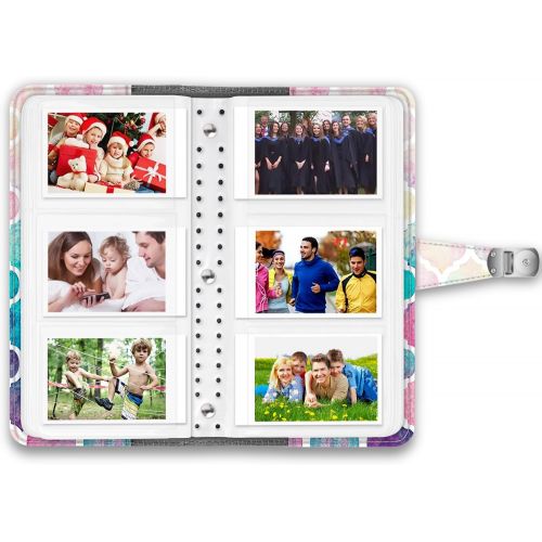  Fintie Wallet Photo Album for 3-Inch Film- 108 Pockets Snap Fastener Album for Fujifilm Instax Mini 11/Mini 9/Mini Link Printer, Canon Ivy CLIQ, Polaroid, KODAK Instant Print Camer