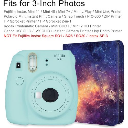  Fintie Mini Photo Album for 3-Inch Film - 104 Pockets Album for Fujifilm Instax Mini 11/Mini 40/Mini Link Printer/Mini LiPlay, Canon Ivy CLIQ, Polaroid, KODAK Instant Print Camera,