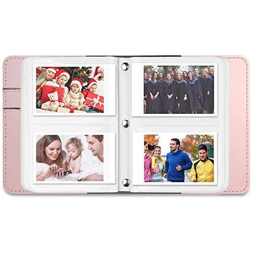  Fintie Mini Photo Album for 3-Inch Film - 104 Pockets Album for Fujifilm Instax Mini 11/Mini 40/Mini EVO/LiPlay/Mini Link Printer, Canon Ivy CLIQ, Polaroid, Kodak Instant Print Cam