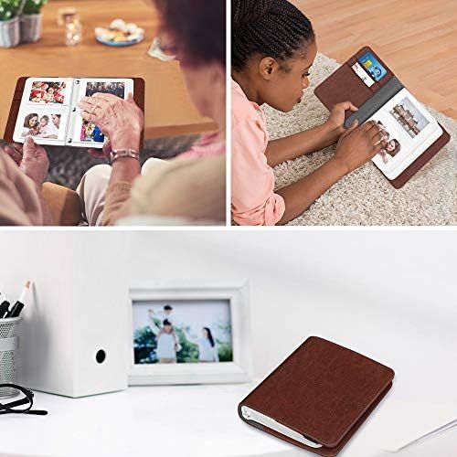  Fintie Mini Photo Album for 3-Inch Film - 104 Pockets Album for Fujifilm Instax Mini 11/Mini 40/Mini EVO/LiPlay/Mini Link Printer, Canon Ivy CLIQ, Polaroid, Kodak Instant Print Cam