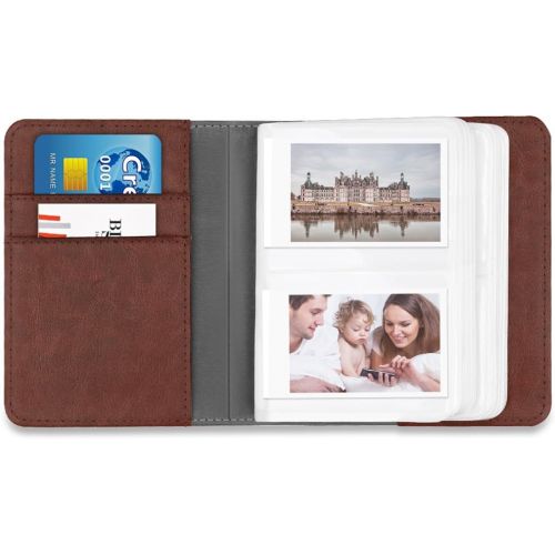  Fintie Mini Photo Album for 3-Inch Film - 104 Pockets Album for Fujifilm Instax Mini 11/Mini 40/Mini EVO/LiPlay/Mini Link Printer, Canon Ivy CLIQ, Polaroid, Kodak Instant Print Cam