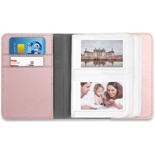  Fintie Mini Photo Album for 3-Inch Film - 104 Pockets Album for Fujifilm Instax Mini 11/Mini 40/Mini EVO/LiPlay/Mini Link Printer, Canon Ivy CLIQ, Polaroid, Kodak Instant Print Cam