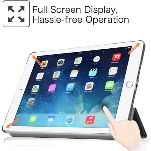  [아마존베스트]Fintie Case for iPad Air 2 9.7 - [SlimShell] Ultra Lightweight Stand Smart Protective Case Cover with Auto Sleep/Wake Feature for iPad Air 2, Black