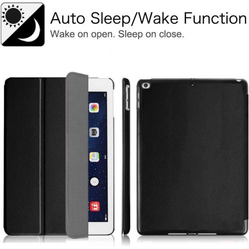  [아마존베스트]Fintie Case for iPad Air 2 9.7 - [SlimShell] Ultra Lightweight Stand Smart Protective Case Cover with Auto Sleep/Wake Feature for iPad Air 2, Black