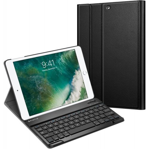  [아마존베스트]Fintie Keyboard Case for iPad 9.7 2018/2017 / iPad Air 2 / iPad Air - Slim Shell Stand Cover w/Magnetically Detachable Wireless Bluetooth Keyboard for iPad 6th / 5th Gen, Black