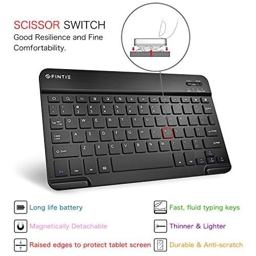  [아마존베스트]Fintie Keyboard Case for Samsung Galaxy Tab A 10.1 2019 Model SM-T510(Wi-Fi) SM-T515(LTE) SM-T517(Sprint), Slim Shell Lightweight Stand Cover with Detachable Wireless Bluetooth Key