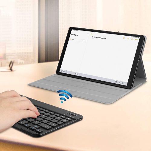  [아마존베스트]Fintie Keyboard Case for Samsung Galaxy Tab A 10.1 2019 Model SM-T510(Wi-Fi) SM-T515(LTE) SM-T517(Sprint), Slim Shell Lightweight Stand Cover with Detachable Wireless Bluetooth Key