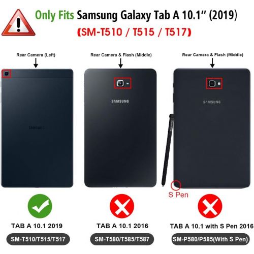  [아마존베스트]Fintie Keyboard Case for Samsung Galaxy Tab A 10.1 2019 Model SM-T510(Wi-Fi) SM-T515(LTE) SM-T517(Sprint), Slim Shell Lightweight Stand Cover with Detachable Wireless Bluetooth Key