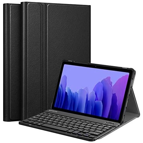  [아마존베스트]Fintie Keyboard Case for Samsung Galaxy Tab A7 10.4 2020 Model (SM-T500/T505/T507), Slim Lightweight Stand Cover with Magnetically Detachable Wireless Bluetooth Keyboard, Black