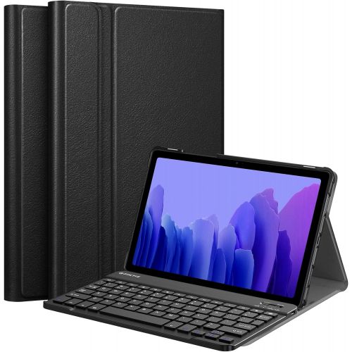  [아마존베스트]Fintie Keyboard Case for Samsung Galaxy Tab A7 10.4 2020 Model (SM-T500/T505/T507), Slim Lightweight Stand Cover with Magnetically Detachable Wireless Bluetooth Keyboard, Black