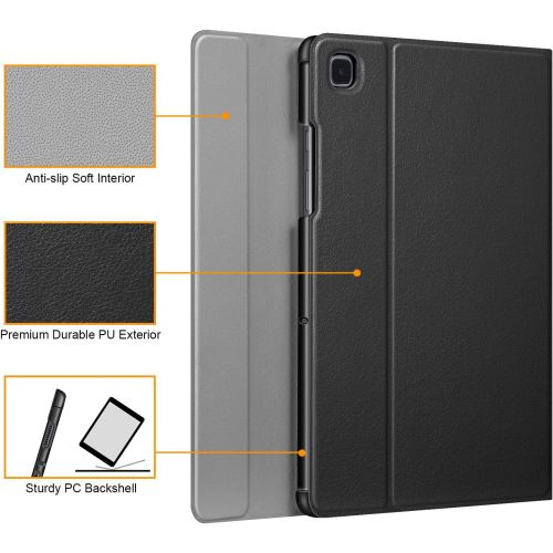 [아마존베스트]Fintie Keyboard Case for Samsung Galaxy Tab A7 10.4 2020 Model (SM-T500/T505/T507), Slim Lightweight Stand Cover with Magnetically Detachable Wireless Bluetooth Keyboard, Black