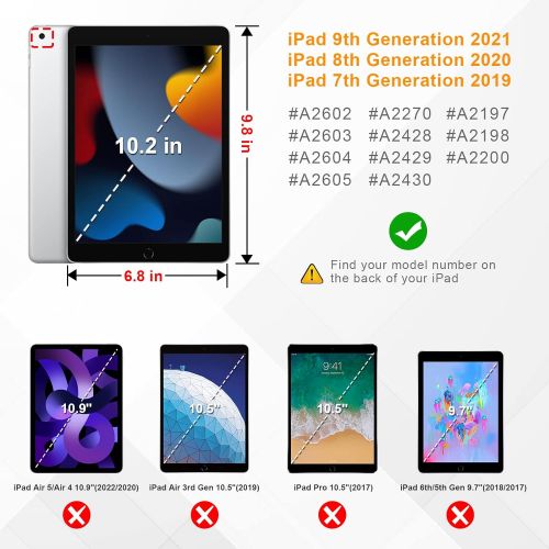  [아마존베스트]Fintie Keyboard Case for New iPad 8th Gen (2020) / 7th Generation (2019) 10.2 Inch, Soft TPU Back Stand Cover with Pencil Holder, Magnetically Detachable Wireless Bluetooth Keyboar