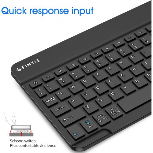  [아마존베스트]Fintie 10-Inch Ultrathin (4mm) Wireless Bluetooth Keyboard for Android Tablet Samsung Galaxy Tab E/Tab A/Tab S, ASUS, Google Nexus, Lenovo and Other Android Devices