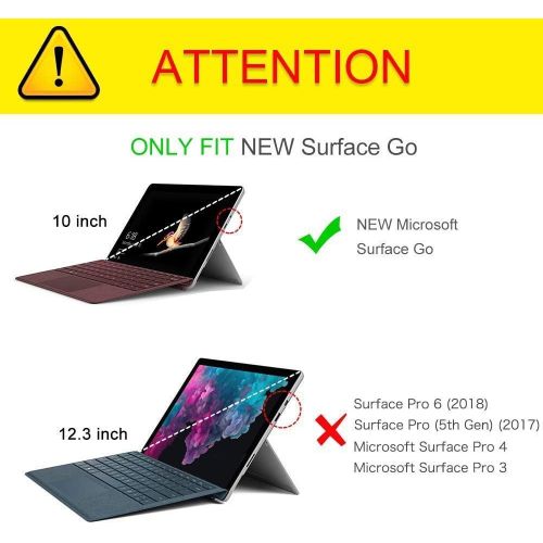  [아마존베스트]Fintie Type Cover for Microsoft Surface Go 2 2020 / Surface Go 2018, 7-Color Backlit Ultra-Slim Portable Wireless Bluetooth Keyboard with Trackpad, Rechargeable Battery and Chargin