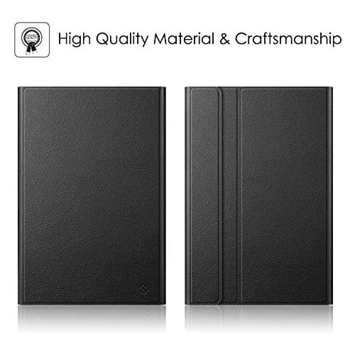  [아마존베스트]Fintie Keyboard Case for Lenovo Tab M10 FHD Plus/Smart Tab M10 FHD Plus 10.3 Inch TB-X606, Slim Protective Case with Magnetic Removable German QWERTZ Bluetooth Keyboard, Black