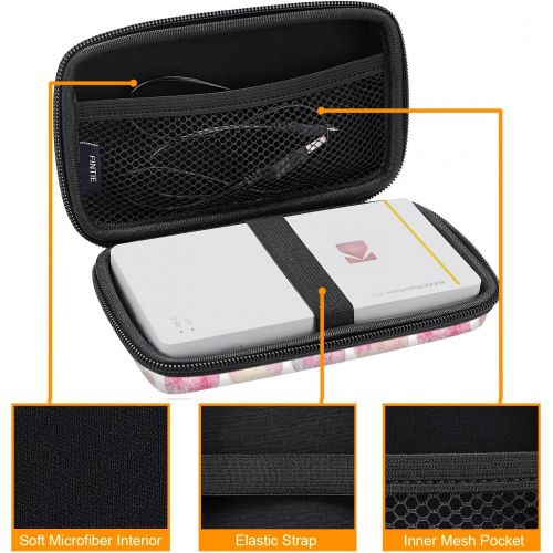  Fintie Protective Case for Kodak Step/Kodak Mini 2 HD/Kodak PRINTOMATIC/Kodak Smile Camera & Printer - Shockproof Hard Shell Carrying Case with Inner Pocket, Moroccan Love