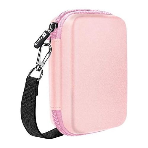  Fintie Protective Case for HP Sprocket Portable (2nd Edition), Polaroid Zip/Snap Touch/Mint Camera, Lifeprint 2x3 Photo Printer, Shockproof Hard Shell Carrying Case, Rose Gold