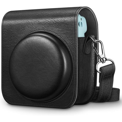  Fintie Protective Case for Fujifilm Instax Mini 11 Instant Camera - Premium Vegan Leather Bag Cover with Removable Adjustable Strap, Black