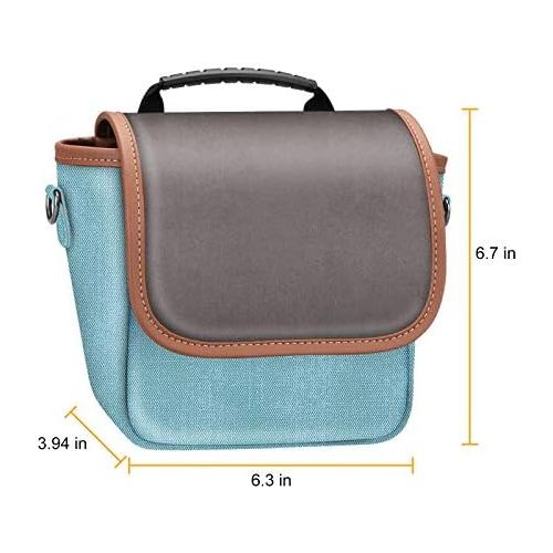  Fintie Carrying Case Compatible with Polaroid OneStep+, Onestep 2 VF, Now+ I-Type, Now I-Type Instant Film Camera - Premium Vegan Leather Travel Bag w/Removable Strap & Pocket