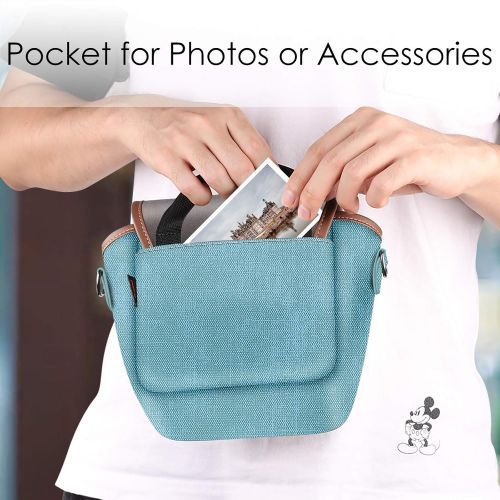  Fintie Carrying Case Compatible with Polaroid OneStep+, Onestep 2 VF, Now+ I-Type, Now I-Type Instant Film Camera - Premium Vegan Leather Travel Bag w/Removable Strap & Pocket