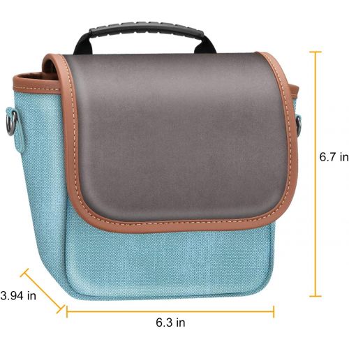  Fintie Carrying Case Compatible with Polaroid OneStep+, Onestep 2 VF, Now+ I-Type, Now I-Type Instant Film Camera - Premium Vegan Leather Travel Bag w/Removable Strap & Pocket